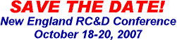SAve The Date - New England RC&D Conference
